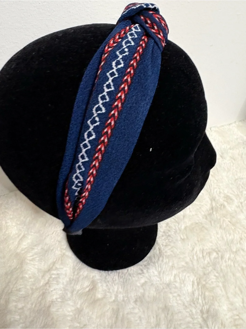 Navy Knotted headband